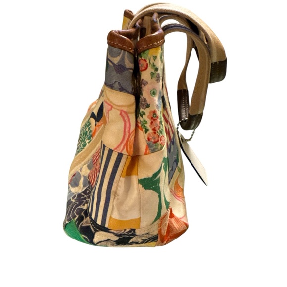 Coach Artistic Brown and Tan Tote Bag - Picture 15 of 16